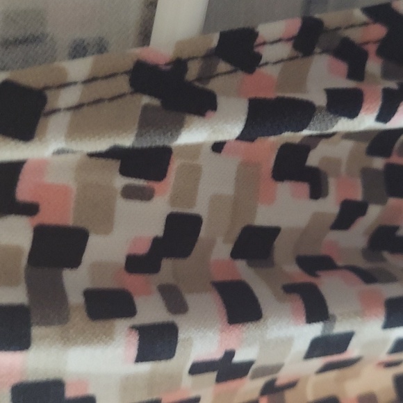 BCBG Paris Multicolor Geometric Long Sleeve Dress - Picture 3 of 4